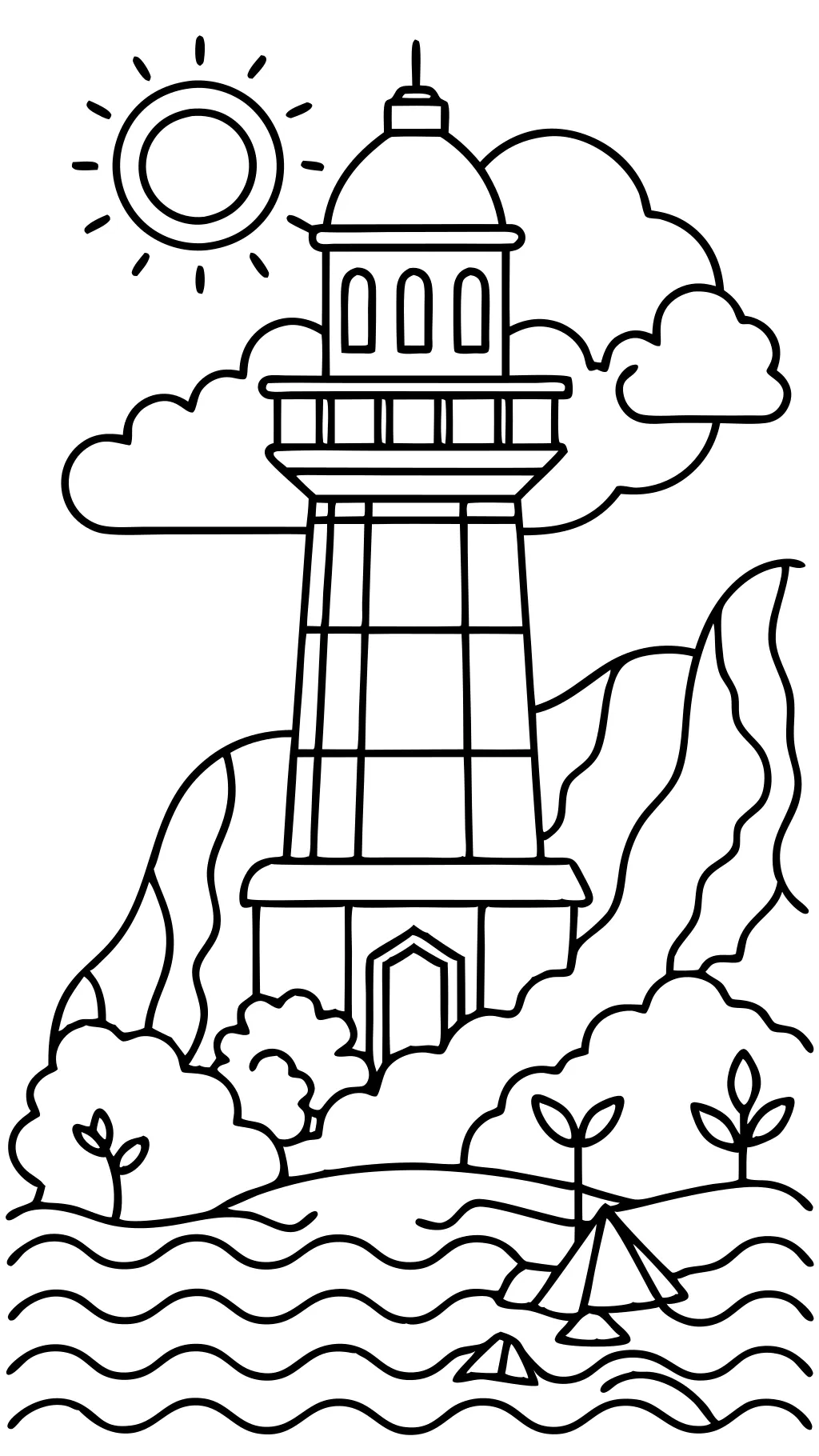 lighthouse coloring pages